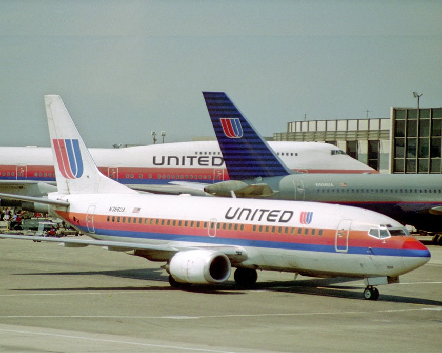 United Airlines at LAX 1995 Print