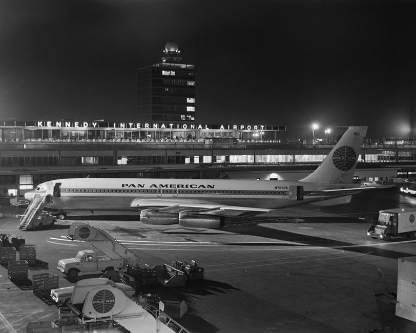 Pan Am 707 at JFK 1970s Print